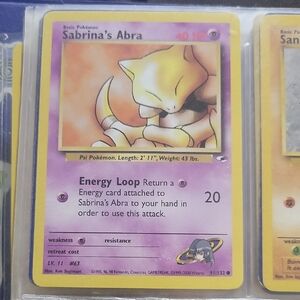 Pokemon Card Sabrina's Abra